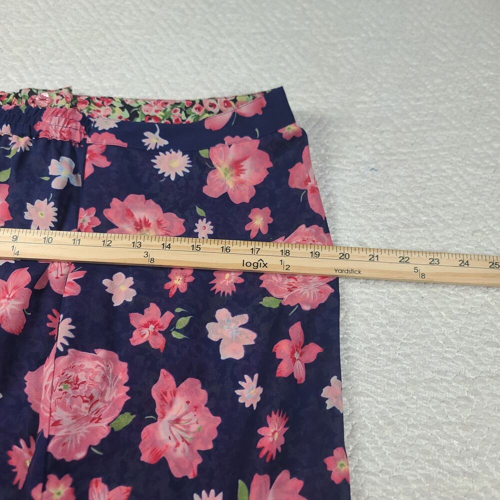 Vintage Boho Chic Maxi skirt Christopher Banks reversible floral office SZ L - Picture 10 of 11